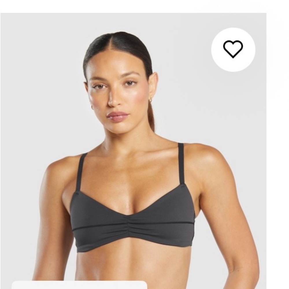 Gymshark Elevate Ruched Sports Bra and Shorts Set - Black